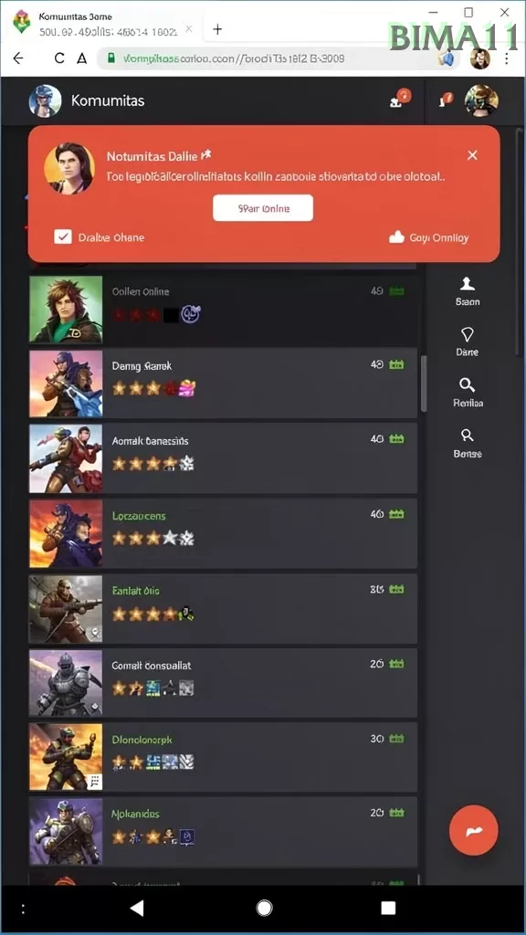 Cuplikan layar EVIP3 — menu navigasi